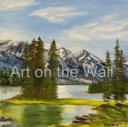 w   Maligne Lake  Alberta   Delorosa Kelly  Oil   75.00