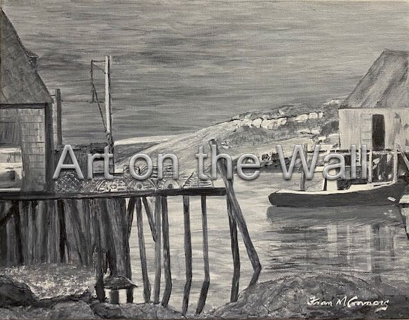 w   Peggy s Cove   Fran Connors  Acrylic   200.00