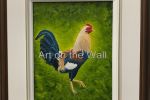 w   Wild Kauau Rooster   Bev Scott  Oil   125.00