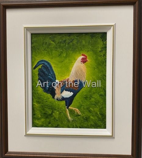 w   Wild Kauau Rooster   Bev Scott  Oil   125.00